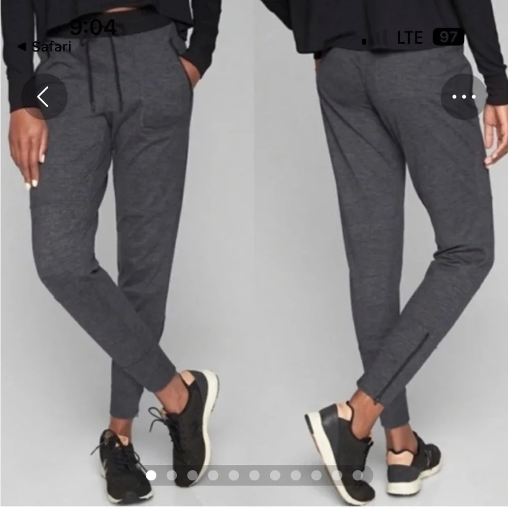 Athleta Flux Street charcoal grey joggers, size XS, athleisure - Picture 1 of 8